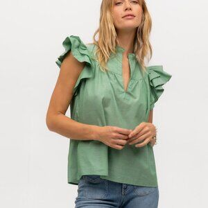 Flutter Sleeve - Lime & Salt, Please